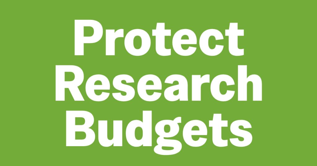 Protect Research Budgets